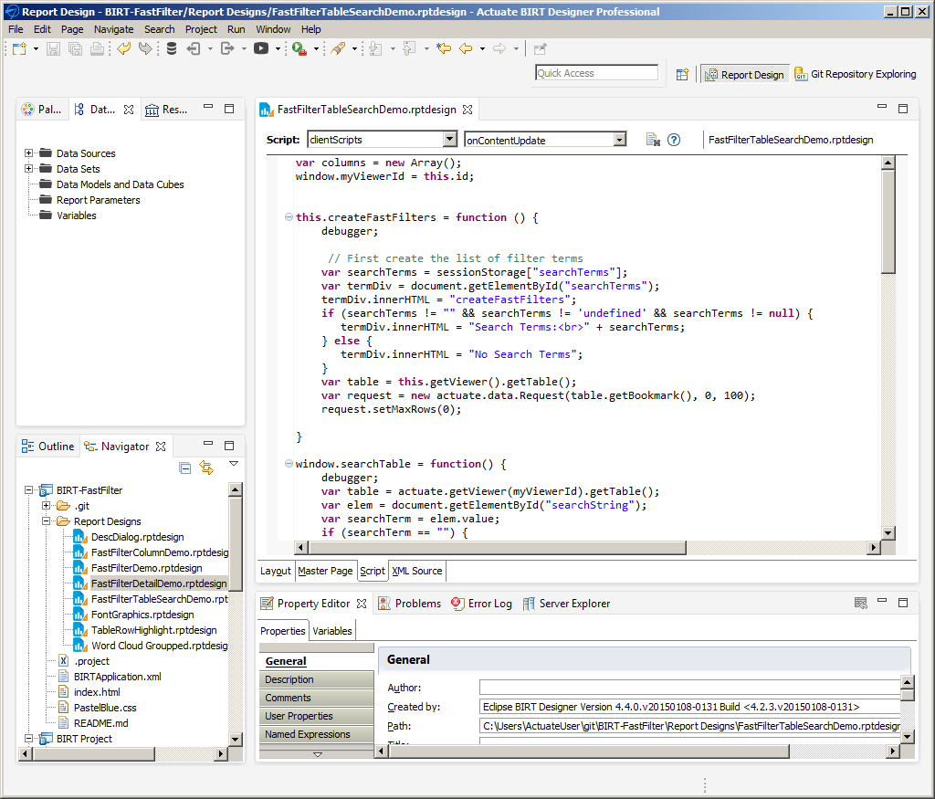 AllTableScript