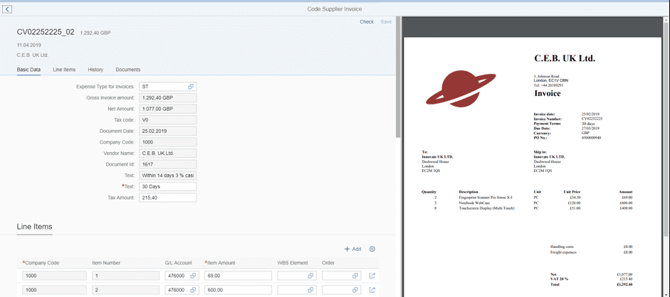 Assigning values to multiple cost centers