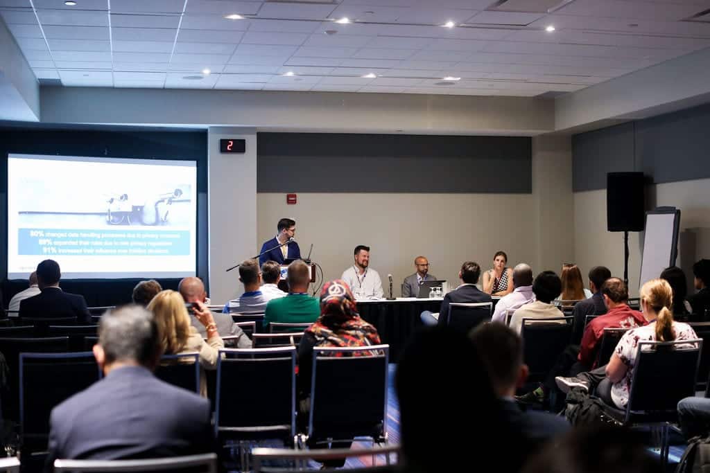 Image of Smartphone Investigations panelists at Enterprise World 2019