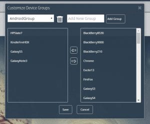 customize device groups