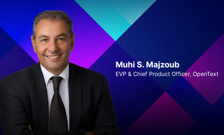 headshot of Muhi S. Majzoub, EVP & CPO, OpenText