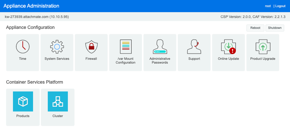 Host Access for the Cloud Appliance Administration