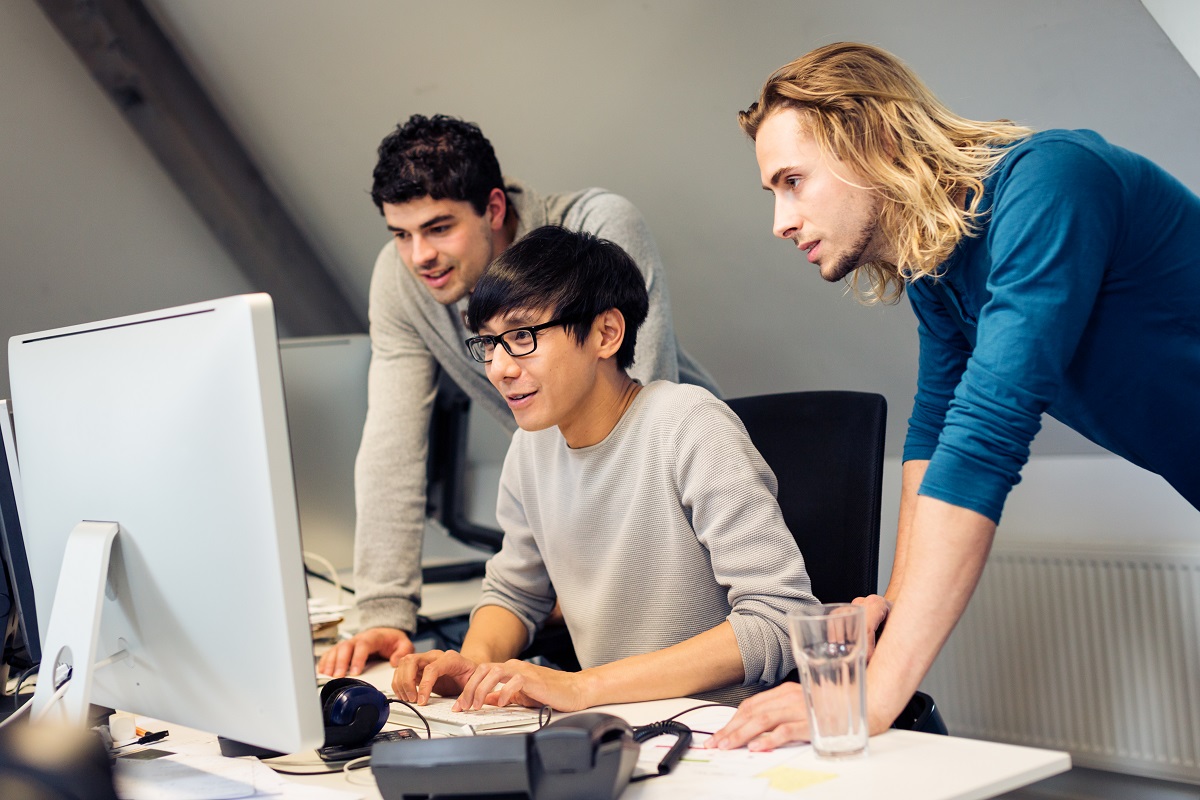 Developers working on mainframe applications