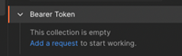 Screenshot - Bearer token