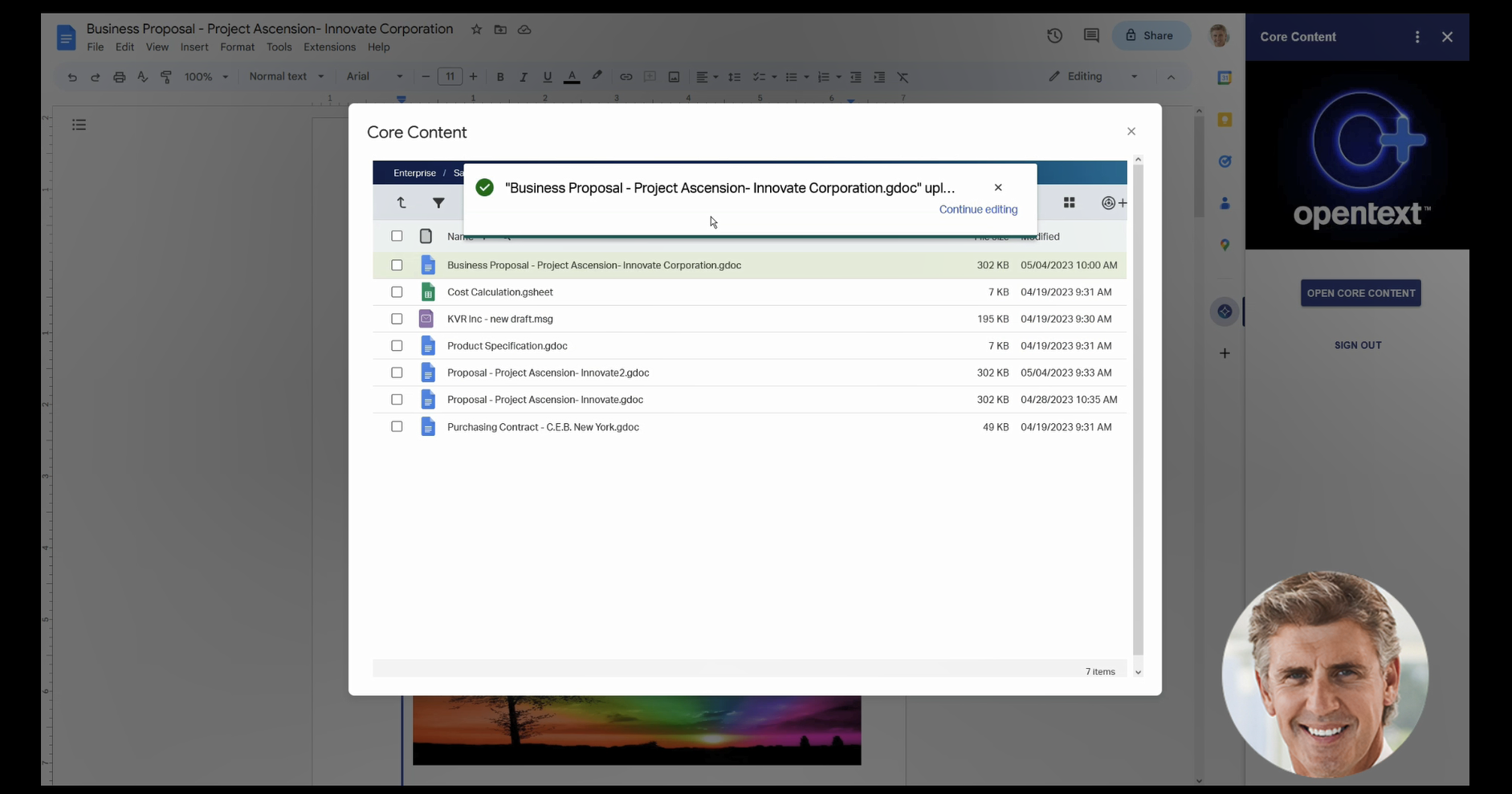 Meet teams where they are already working by connecting key business applications with seamless collaboration and information management from OpenText™ Core and Google Workspace.