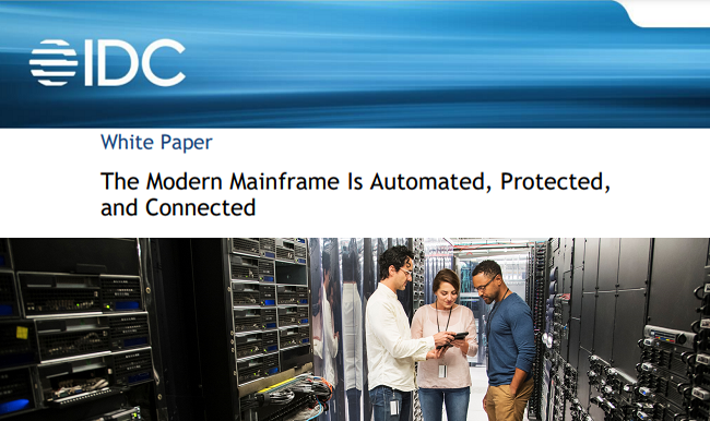 IDC whitepaper on automation and security for mainframe access