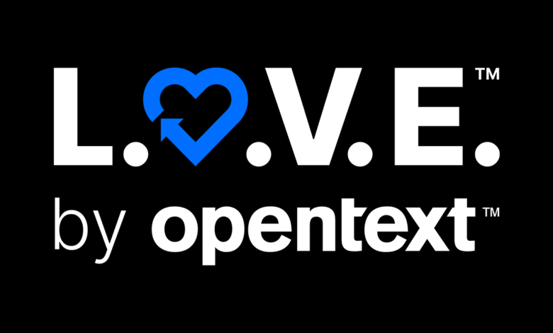 L.O.V.E. by OpenText logo