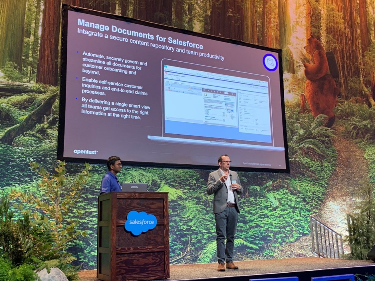 OpenText speaking session at Salesforce Dreamforce 23
