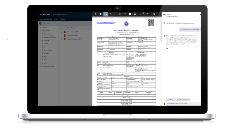 A generative AI (LLM) powered intelligent assistant for Documentum