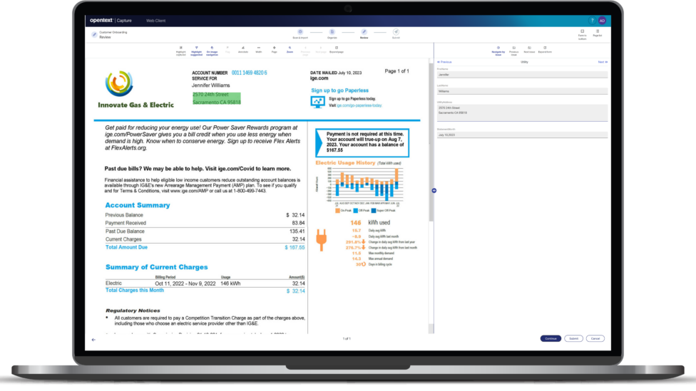 OpenText Capture new web UI
