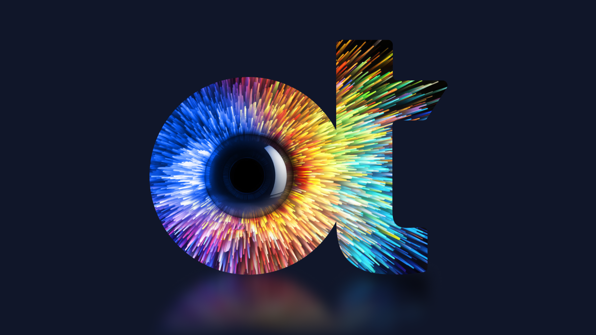 image of an eye coming through the letters OT