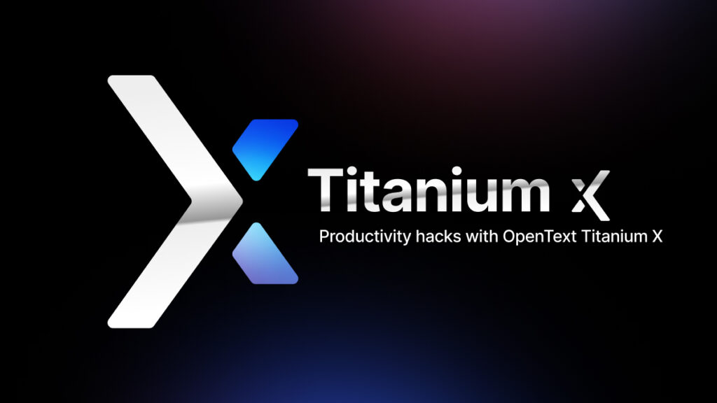 Titanium X logo and text about productivity hacks