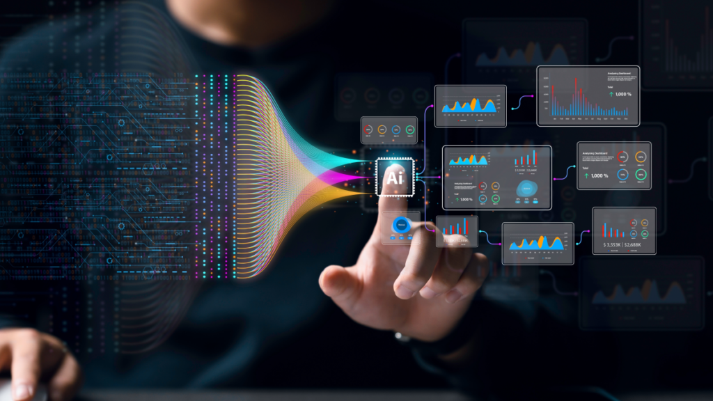 THis is an image representing AI cybersecurity tools