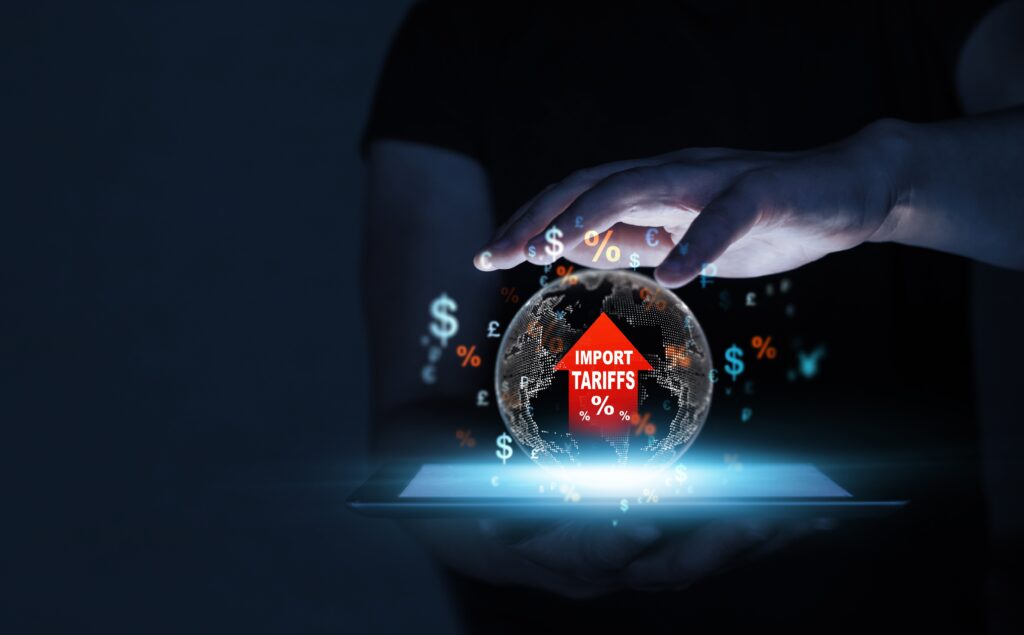 a hand hovering over a graphic of a glass ball that reads 