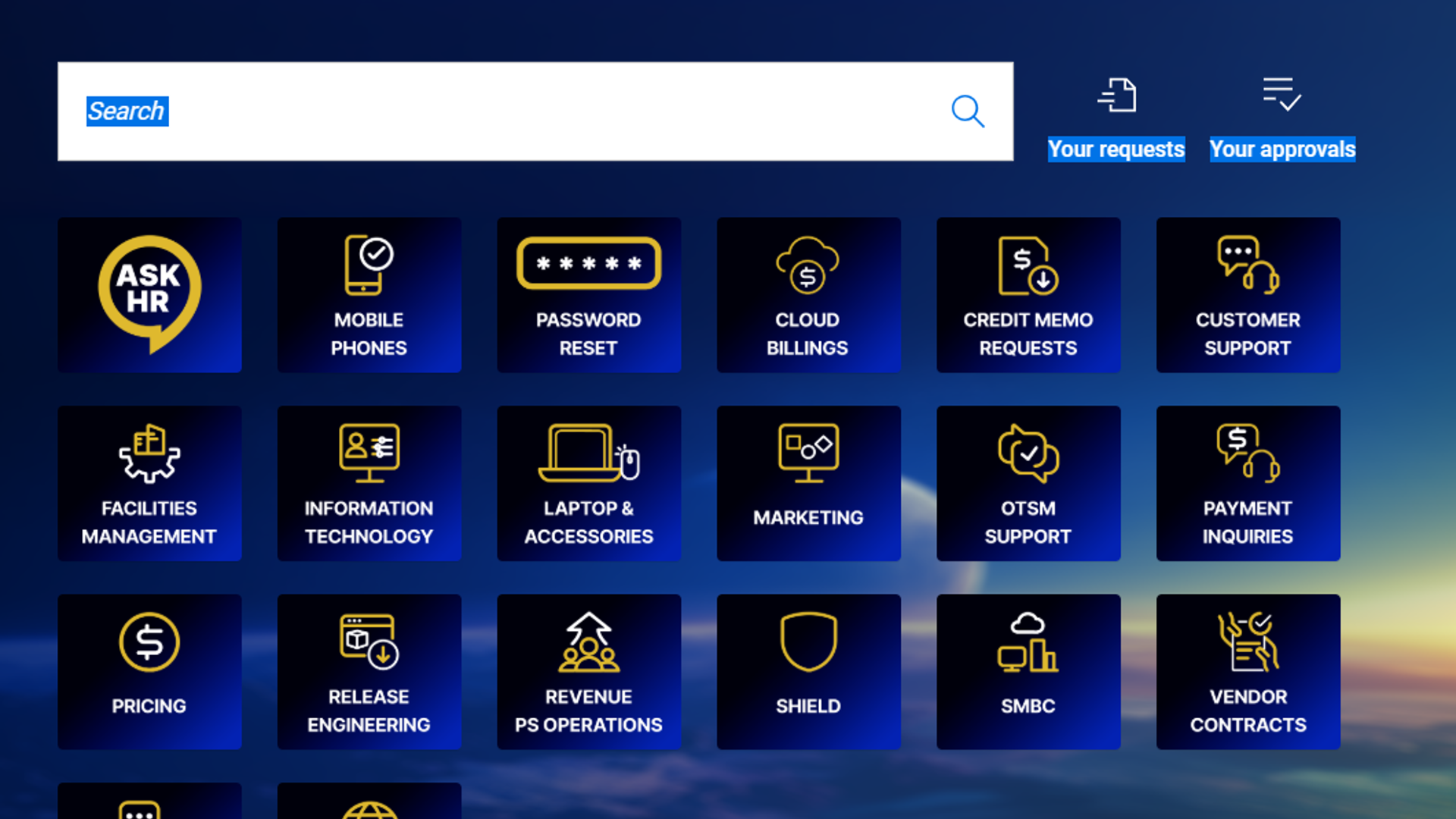 OpenText Service Management service portal