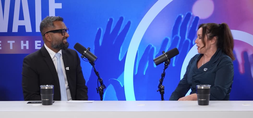 Screenshot from OpenStudio interview featuring Jullian Alexander with Ajit Yohannan.