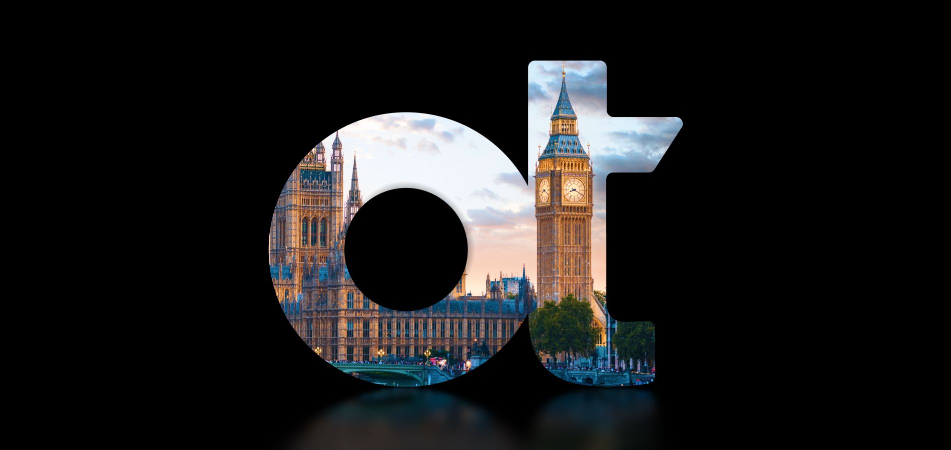 OpenText logo with image of Big Ben inside