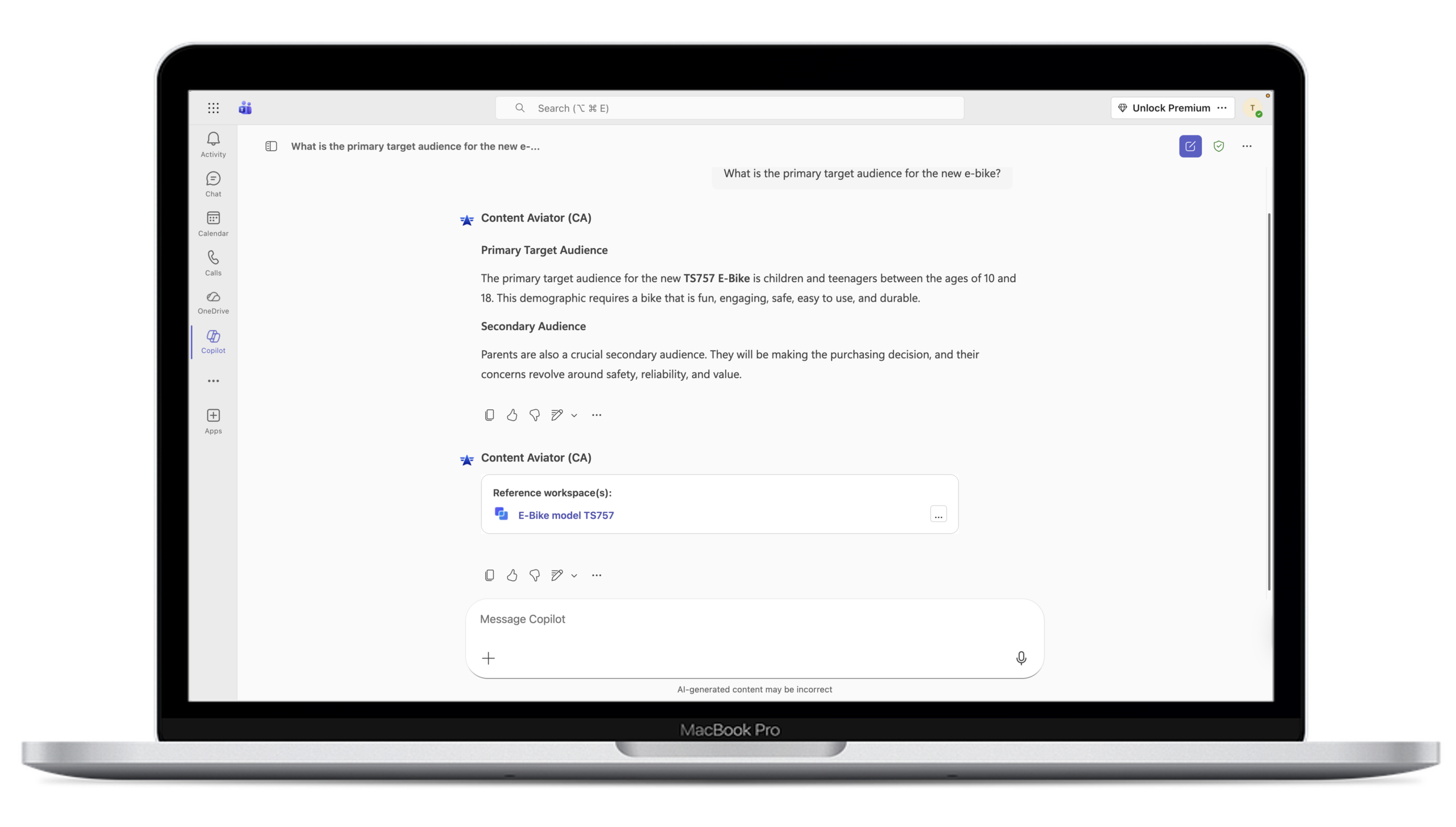 Access Content Aviator from wherever you use Copilot to find documents and get insights into your content without leaving your train of thought